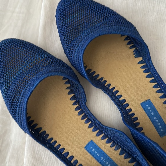 Proud Mary flat shoes slip on blue sandals boho size 9 - Picture 4 of 4